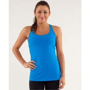 Lululemon Cool Racerback Reversible Tank Beaming Blue Size M/L
